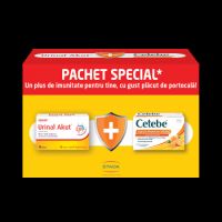 Pachet Urinal Akut 10 tablete + Cetebe Express Vit C 600 mg 30 comprimate, Walmark
