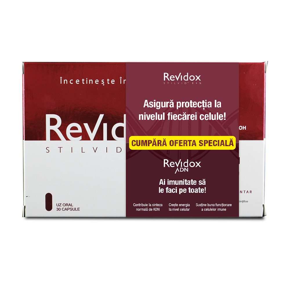 Pachet Revidox, 30 capsule + Revidox ADN, 28 capsule, Actafarma