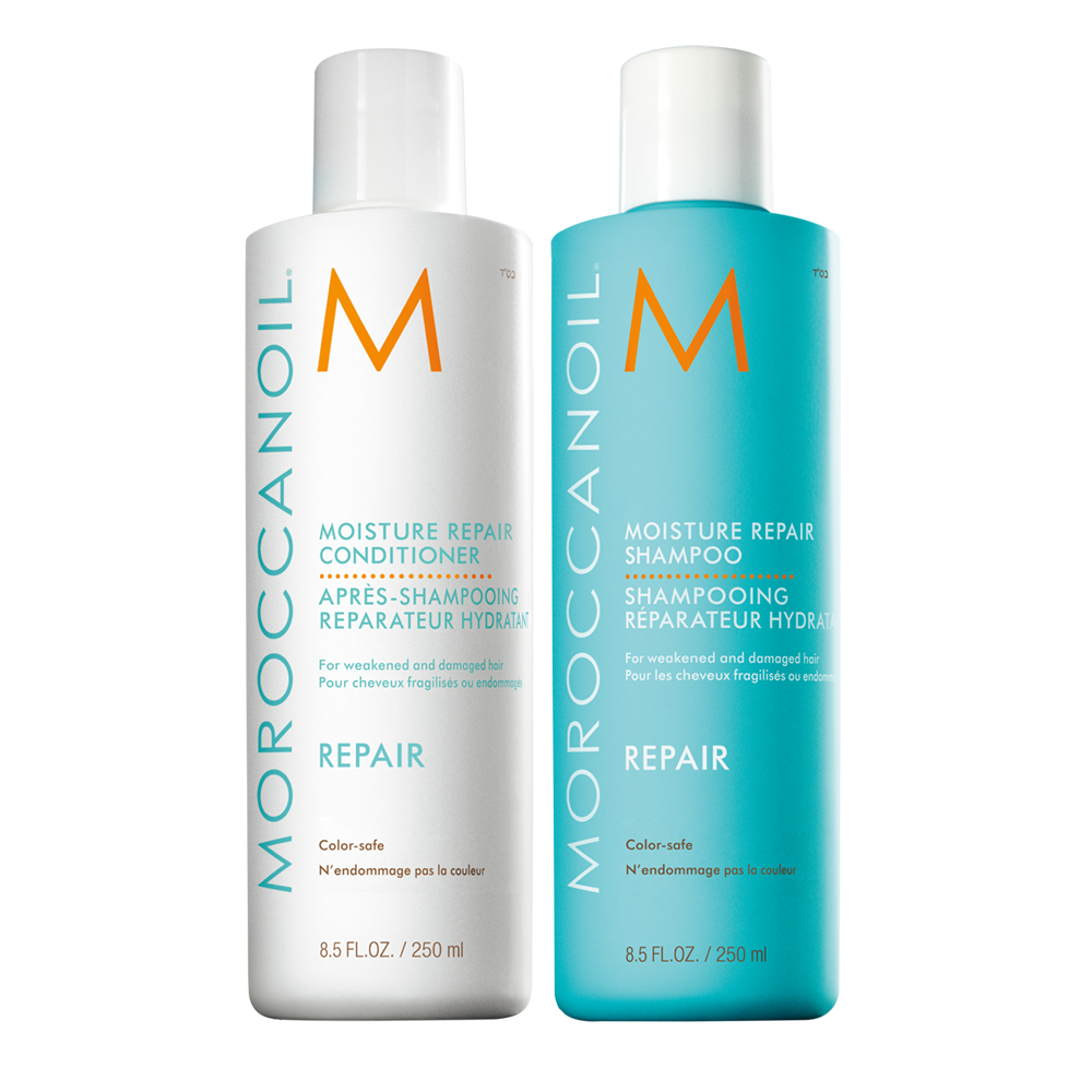 Pachet Sampon Repair 250 ml + Balsam Repair 250 ml, Moroccanoil