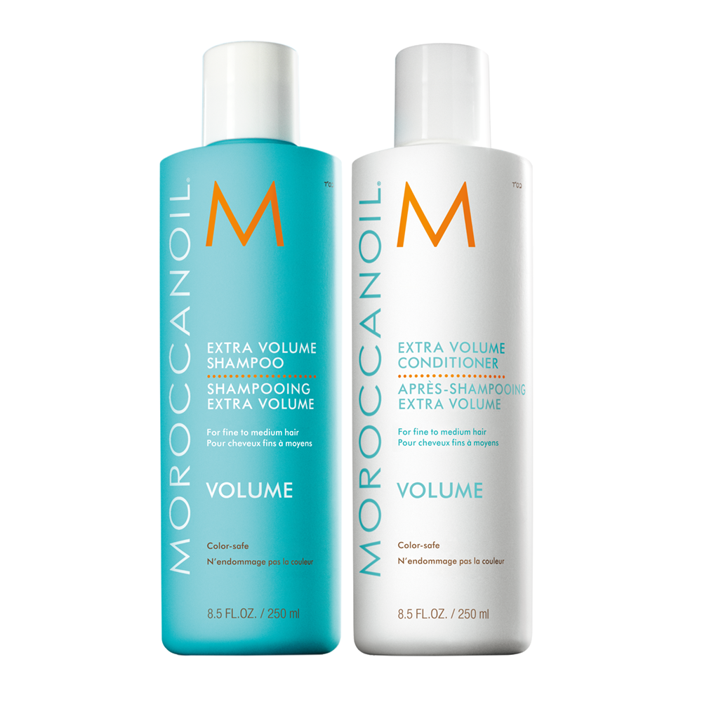 Pachet Sampon Extra Volume 250 ml + Balsam Extra Volum 250 ml, Moroccanoil