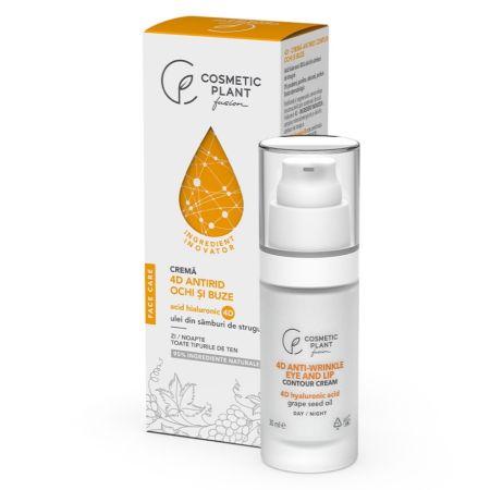 Crema antirid contur ochi si buze 4D Face Care, 30 ml, Cosmetic Plant