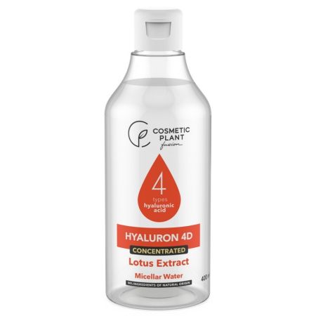 Apa micelara 3 in 1 cu acid hiluronic 4D, 400 ml, Cosmetic Plant