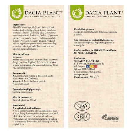 Glicemonorm, 200 ml, Dacia Plant 738916