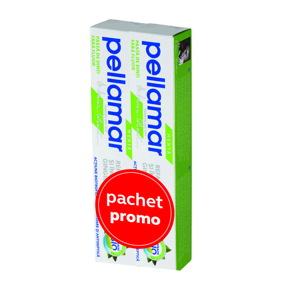 Pachet pasta de dinti cu menta, 50 g, Pellamar