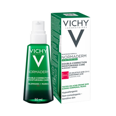 Crema hidratanta cu acid salicilic pentru ten gras cu tendinta acneica Normaderm, 50 ml, Vichy 599683