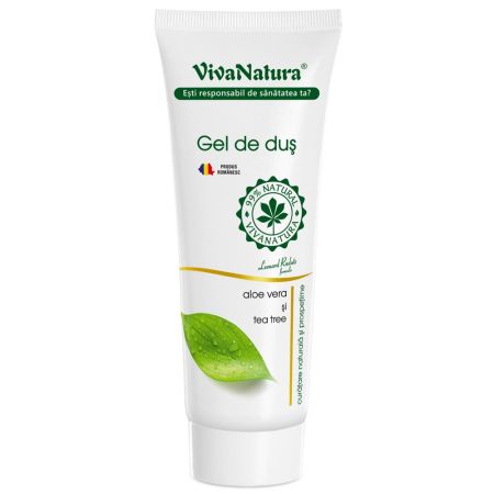 Gel de dus cu aloe vera si tea tree, 250 ml, Vivanatura