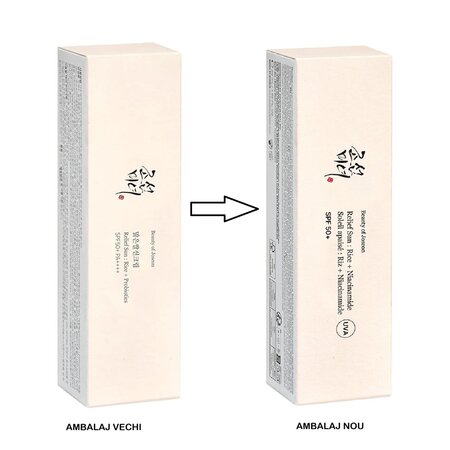 Crema cu protectie solara SPF50+, Relief Sun: Rice + Probiotics, 50 ml, Beauty of Joseon 753440
