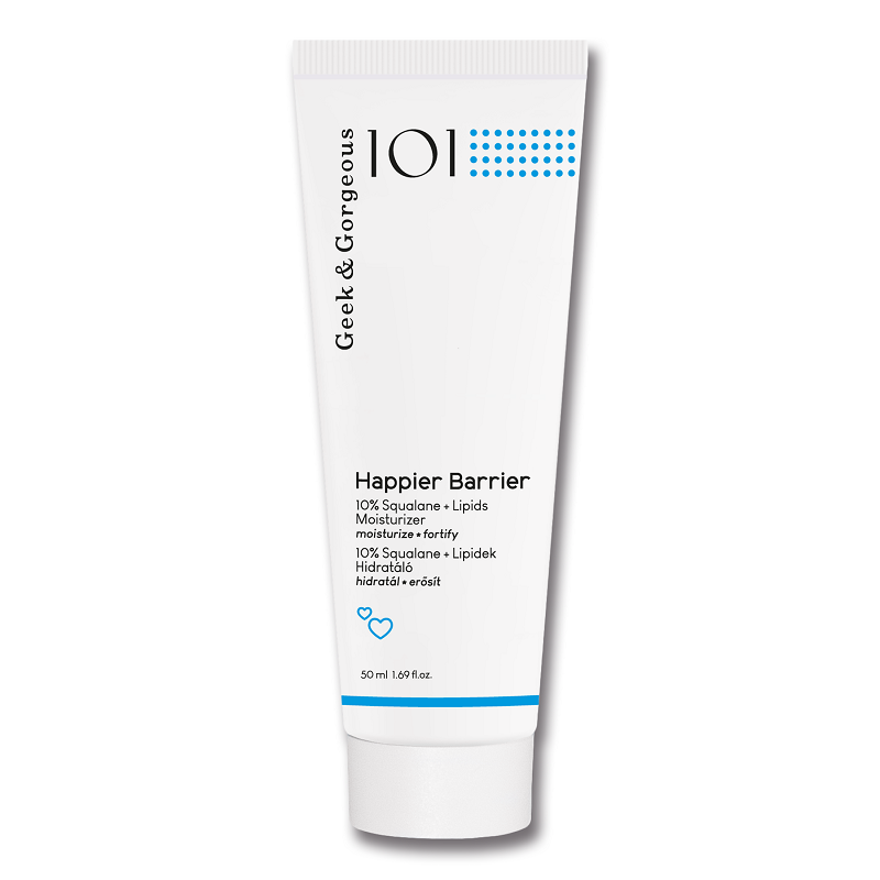 Crema hidratanta Happier Barrier 10% Squalan+ Lipide, 50 ml, Geek&Gorgeous