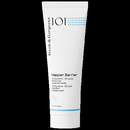 Crema hidratanta Happier Barrier 10% Squalan+ Lipide, 50 ml, Geek&Gorgeous