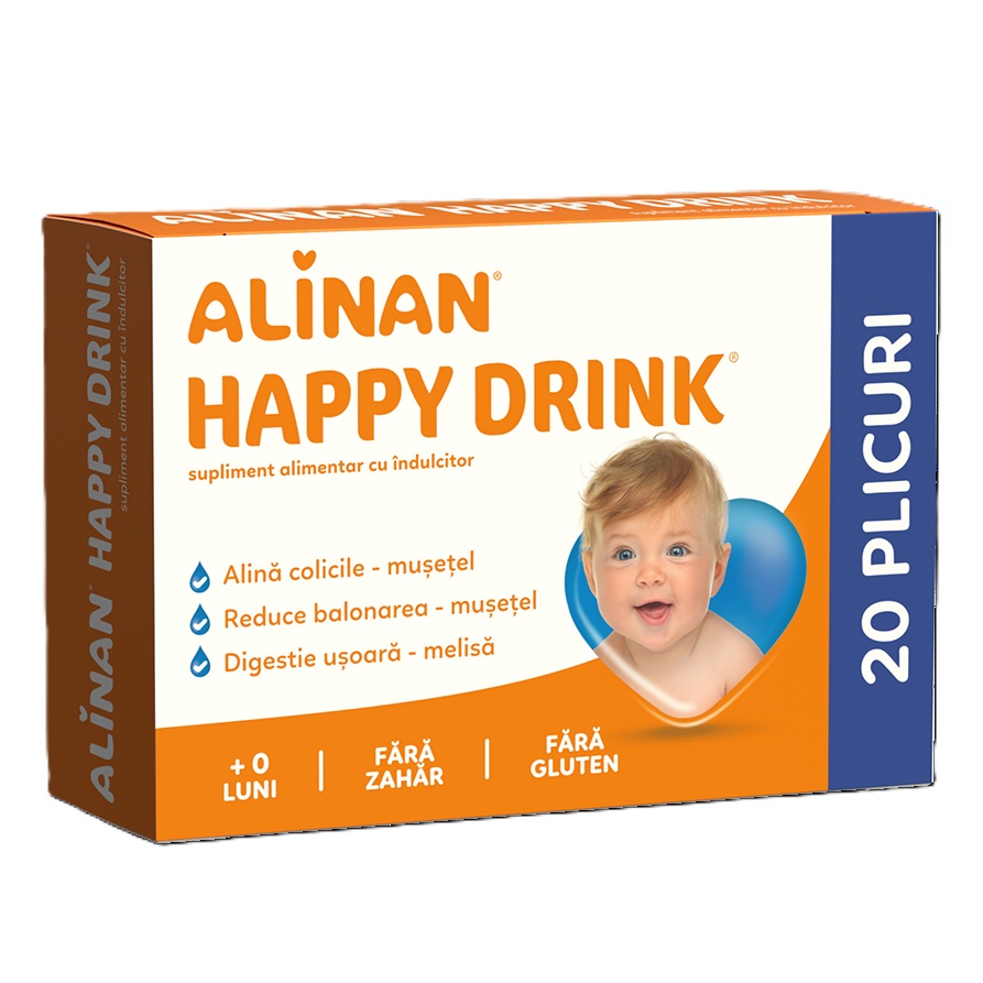 Happy Drink Alinan, 20 plicuri, Fiterman Pharma