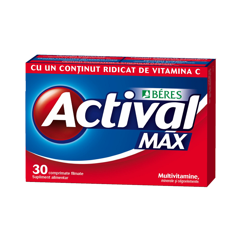 Actival Max, 30 comprimate, Beres Pharmaceuticals Co