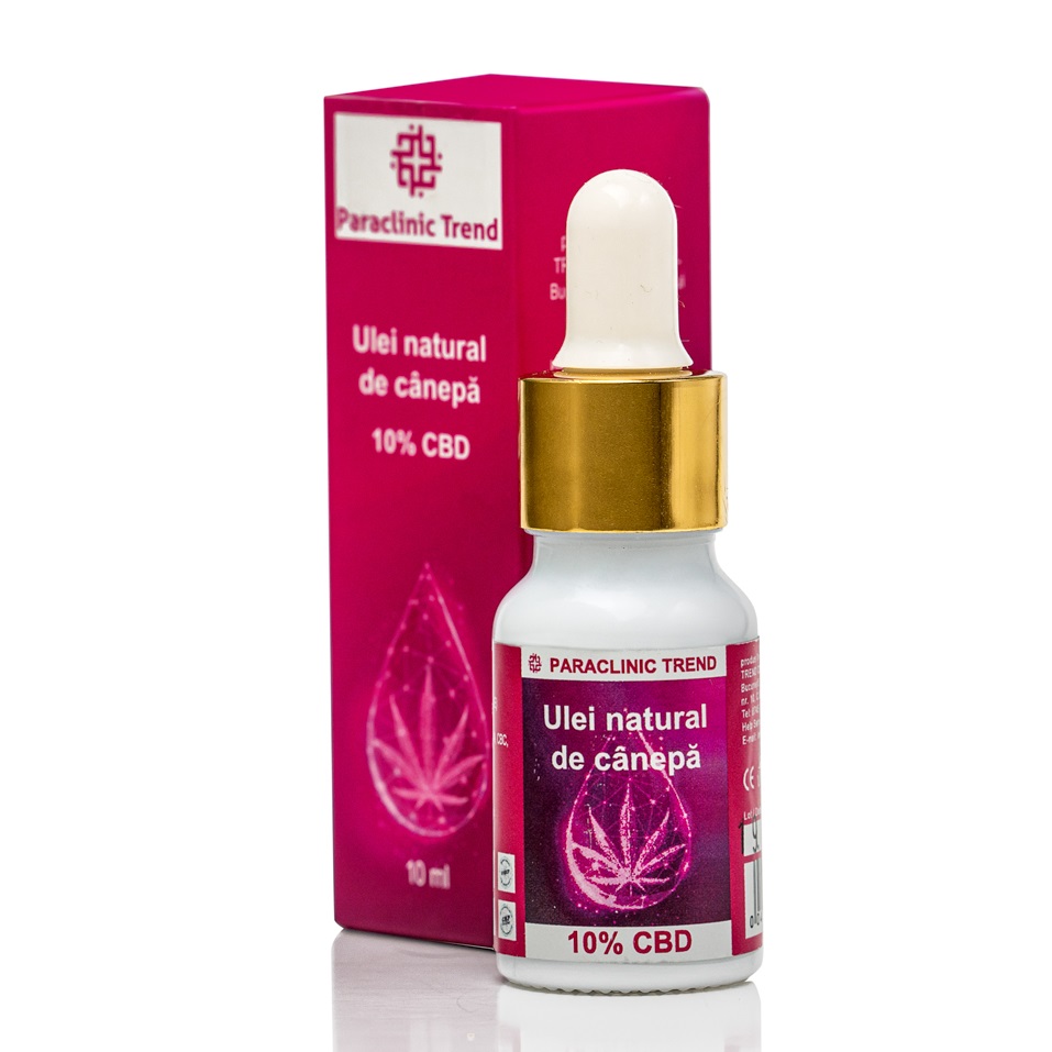 Ulei natural de canepa 10% CBD, Paraclinic Trend