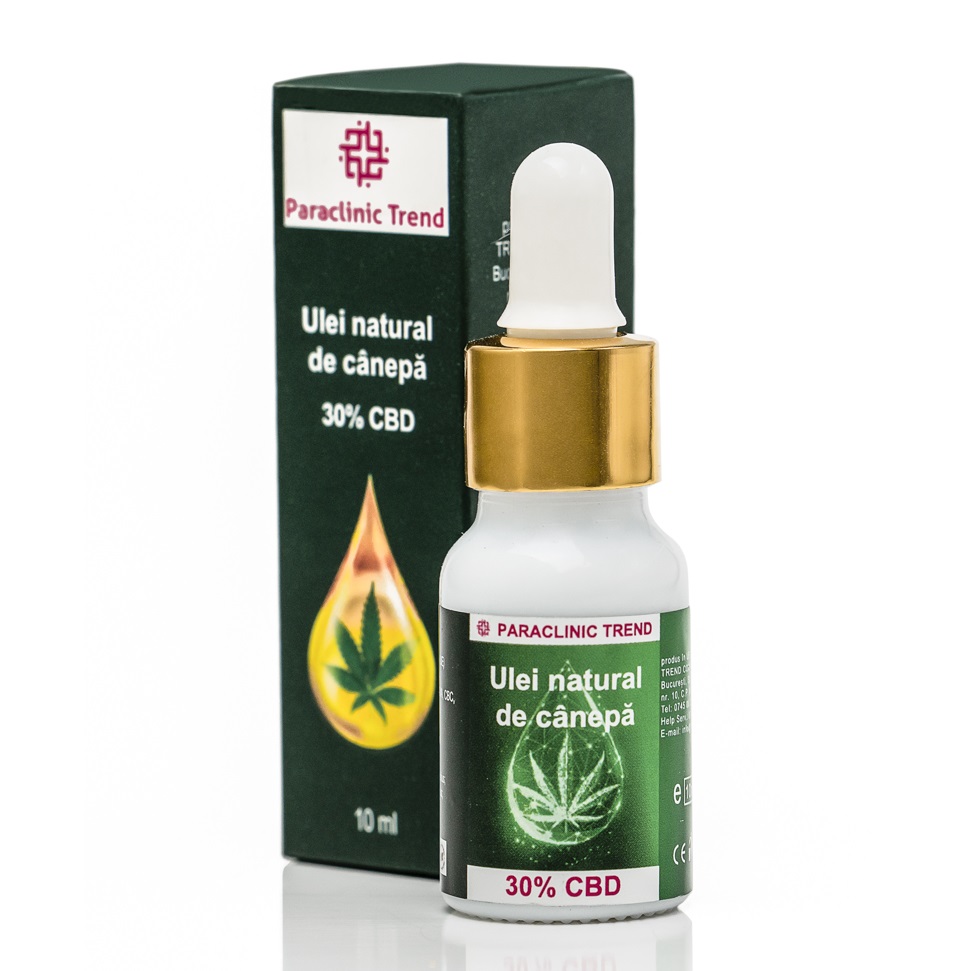 Ulei natural de canepa 30% CBD, 10, Paraclinic Trend