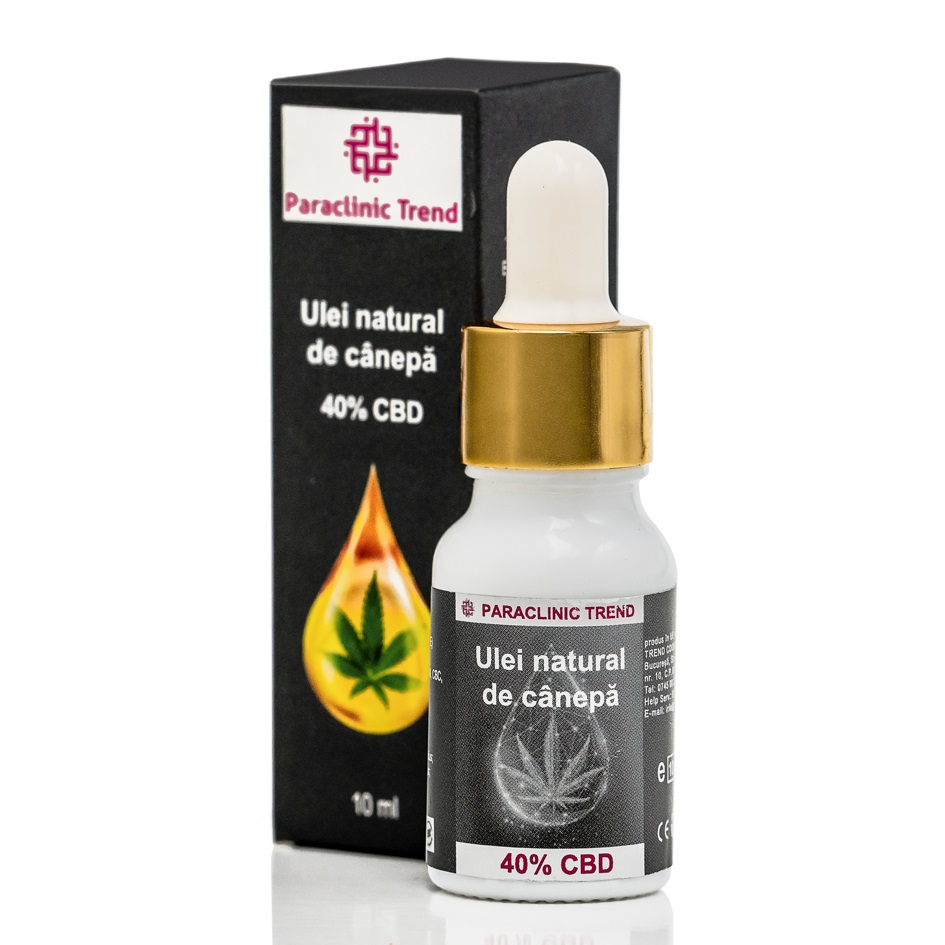 Ulei natural de canepa 40% CBD, 10 ml, Paraclinic Trend