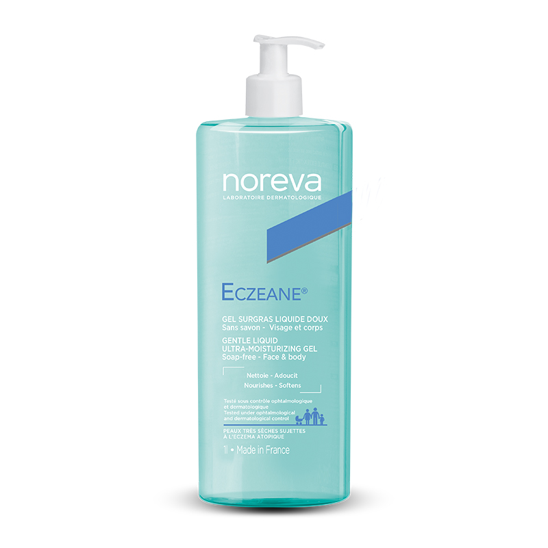 Gel de dus pentru piele uscata Eczeane, 1000 ml, Noreva