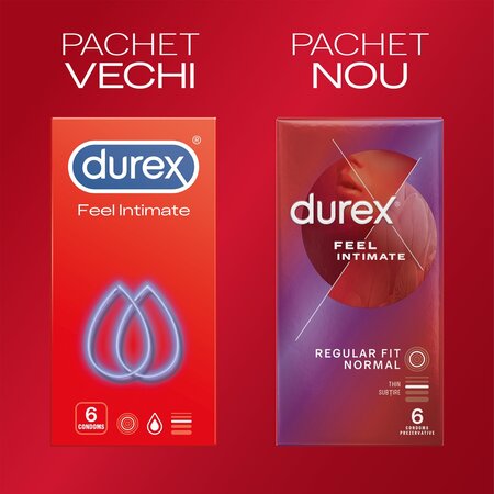 Prezervative Feel Intimate, 6 bucati, Durex 606656