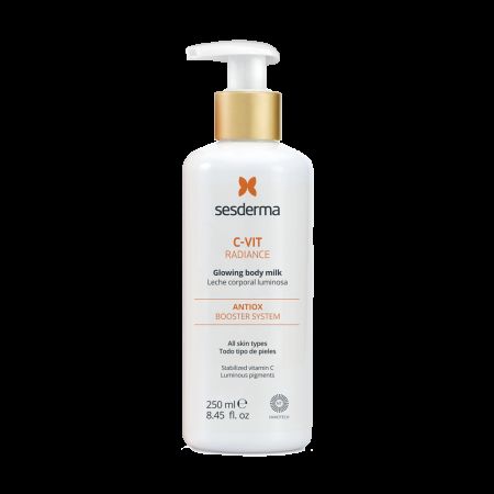 Lapte de corp cu particule stralucitoare C-Vit Radiance, 250 ml, Sesderma