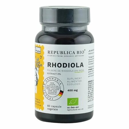 Rhodiola Bio, 400 mg, 60 capsule, Republica Bio
