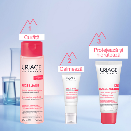 Crema anti-roseata cu SPF 30 Roseliane, 40 ml, Uriage 644807