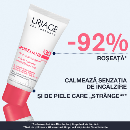 Crema anti-roseata cu SPF 30 Roseliane, 40 ml, Uriage 644804