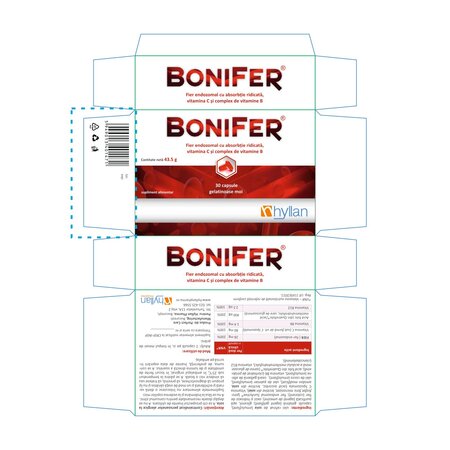 BoniFer, 30 capsule gelatinoase moi, Hyllan 701933