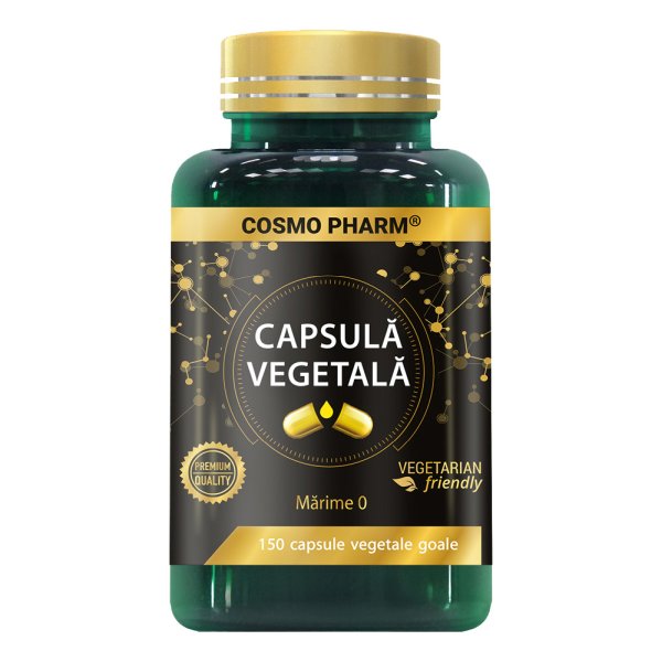 Capsule vegetale goale, 150 bucati, Cosmopharm