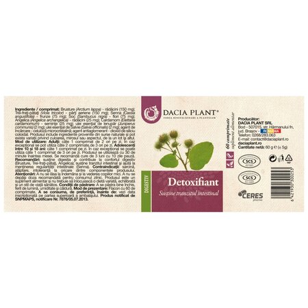Detoxifiant, 200 ml, Dacia Plant 737499