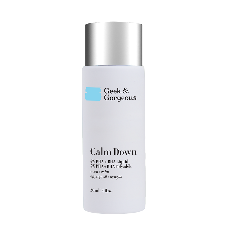 Lotiune exfolianta Calm Down, 30 ml, Geek&Gorgeous