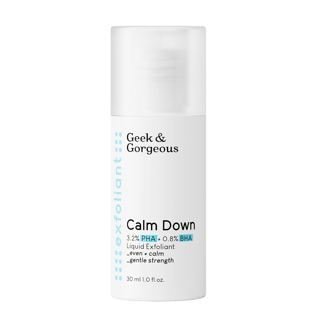 Lotiune exfolianta Calm Down, 30 ml, Geek&Gorgeous