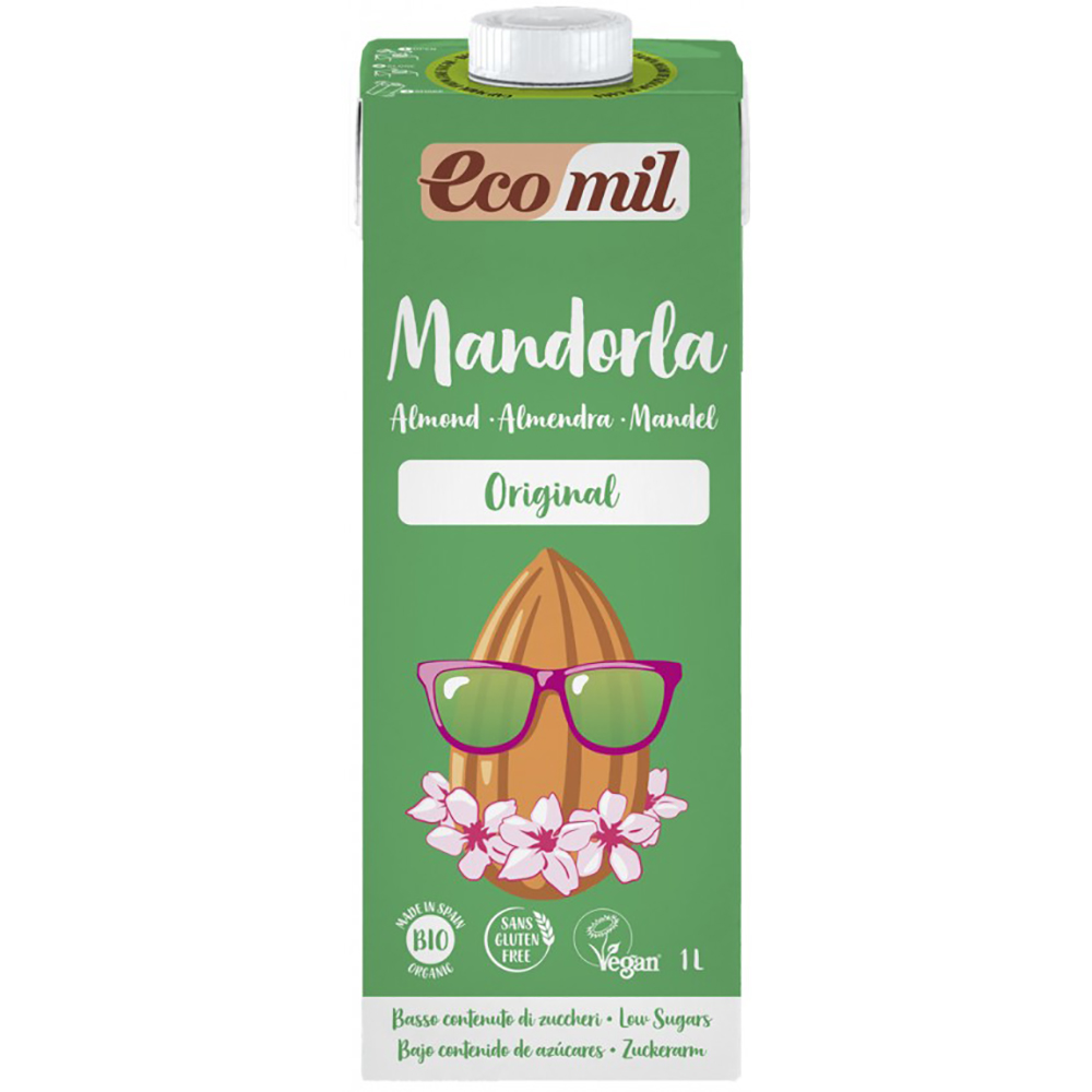 Bautura Bio din migdale, 1 L, Ecomil