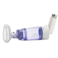 Camera de retentie antistatica cu supapa si masca pediatrica 0-18 luni Respironics Optichamber Diamond, 1 bucata, Philips