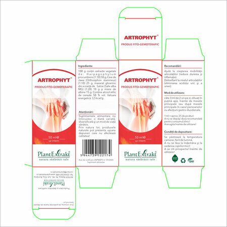 Solutie Artrophyt, 50 ml, Plant Extrakt 732282