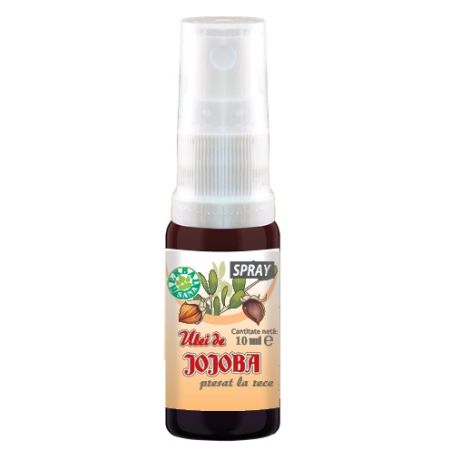 Ulei de Jojoba presat la rece spray, 10 ml, Herbavit