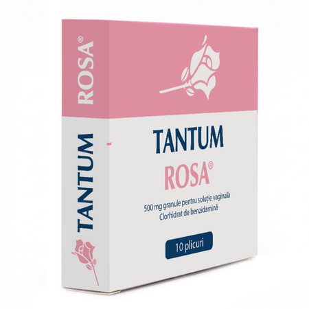 Tantum Rosa, 500 mg granule pentru soluție vaginală, 10 plicuri, Angelini 719791