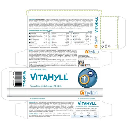 Vitahyll, 30 comprimate, Hyllan 702409