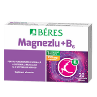 Magneziu + B6, 30 comprimate, Beres Pharmaceuticals Co