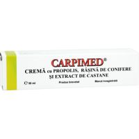 Crema cu apilarnil, propolis, rasina de conifere si extract de castane Carpimed, 50 ml, Elzin Plant