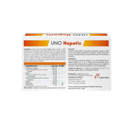 Uno Hepatic, 30 capsule, Labormed Pharma 612694