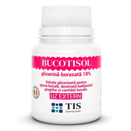 Bucotisol glicerina boraxata 10%, 25 ml, Tis Farmaceutic