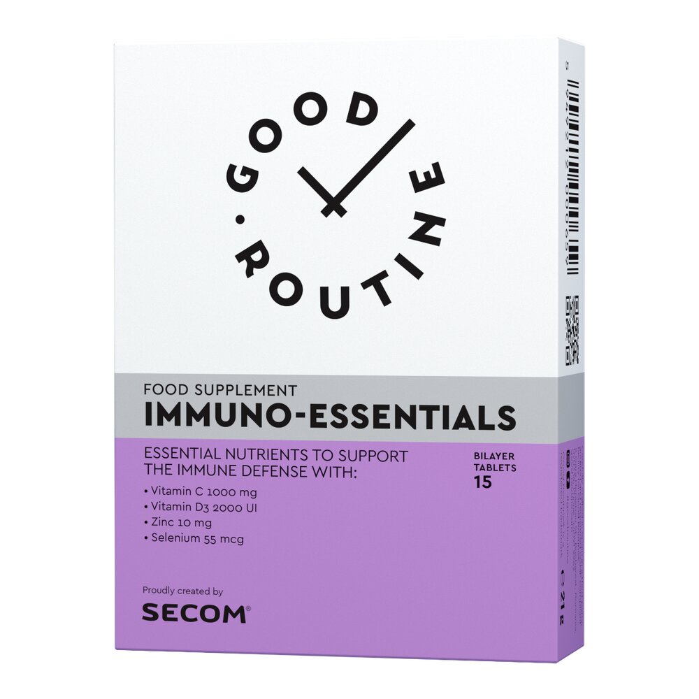 Immuno-Essentials Good Routine, 15 comprimate dublu-strat, Secom
