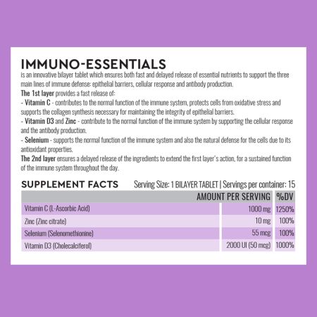 Immuno-Essentials Good Routine, 15 comprimate dublu-strat, Secom 711581