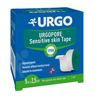 Banda adeziva pentru fixare pansamente UrgoPore, 5 m x 2.5 cm, Urgo