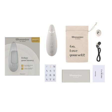 Vibrator gri Premium 2, 1 bucata, Womanizer 544650