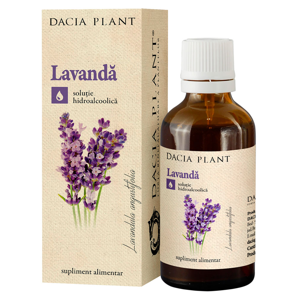 Tinctura de lavanda, 50 ml, Dacia Plant