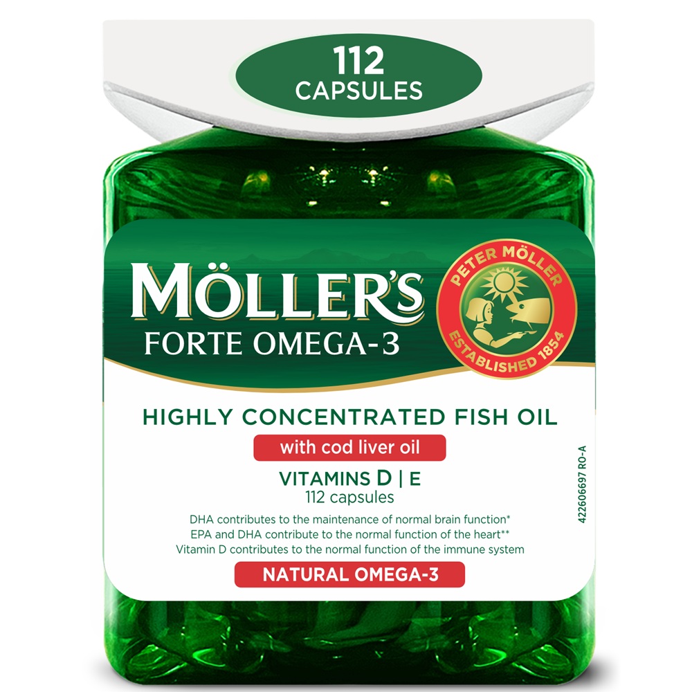 Omega 3 Forte, 112 capsule, Moller's