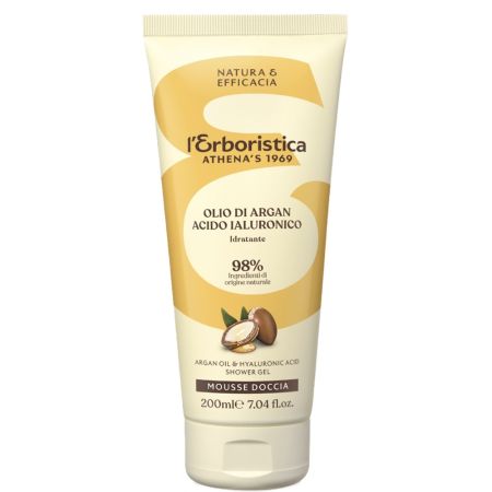 Gel de dus vegan cu ulei de argan, 200 ml, L'Erboristica