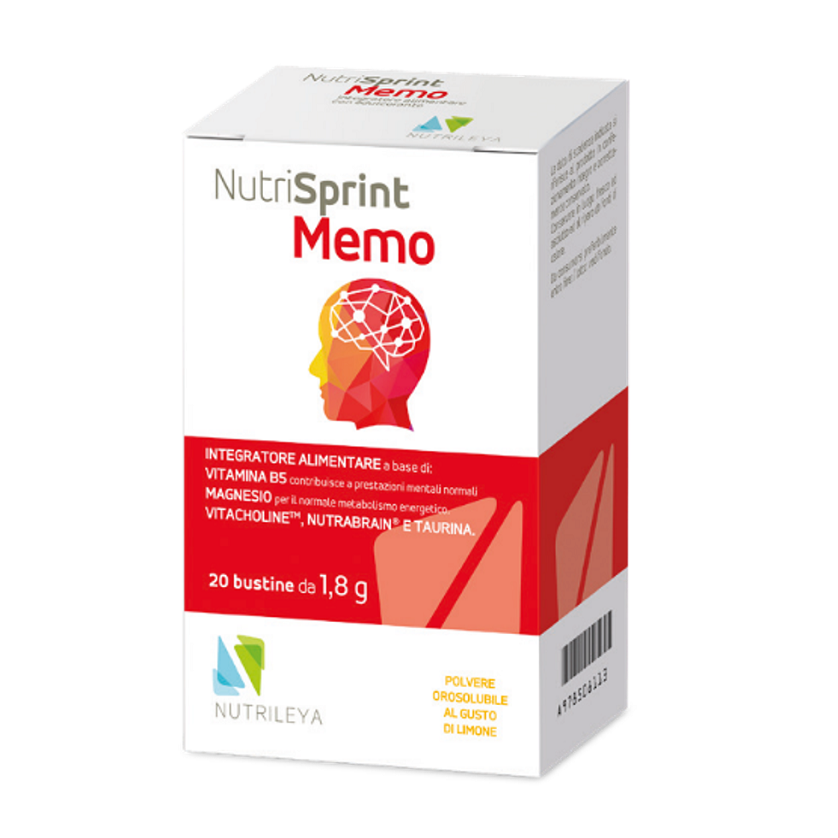 Nutrisprint memo, 20 plicuri orosolubile, Nutrileya