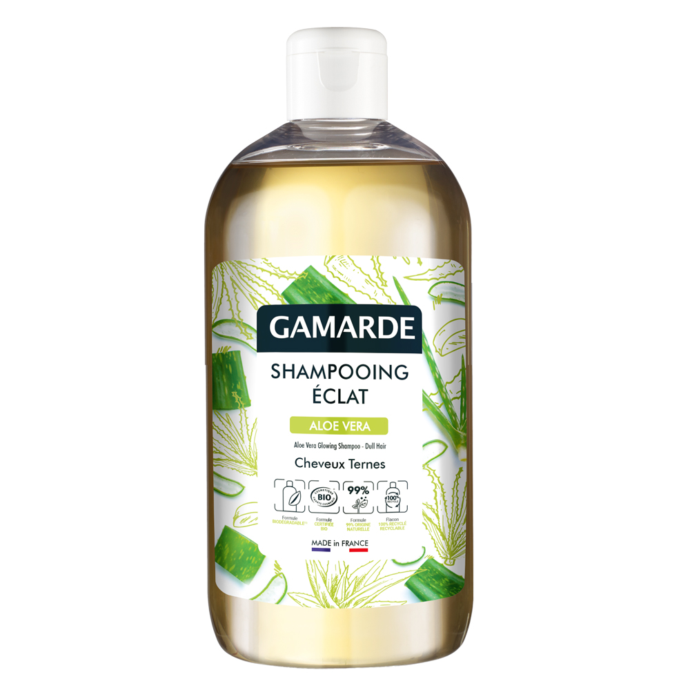 Sampon eco natural pentru stralucire cu aloe vera, 500 ml, Gamarde