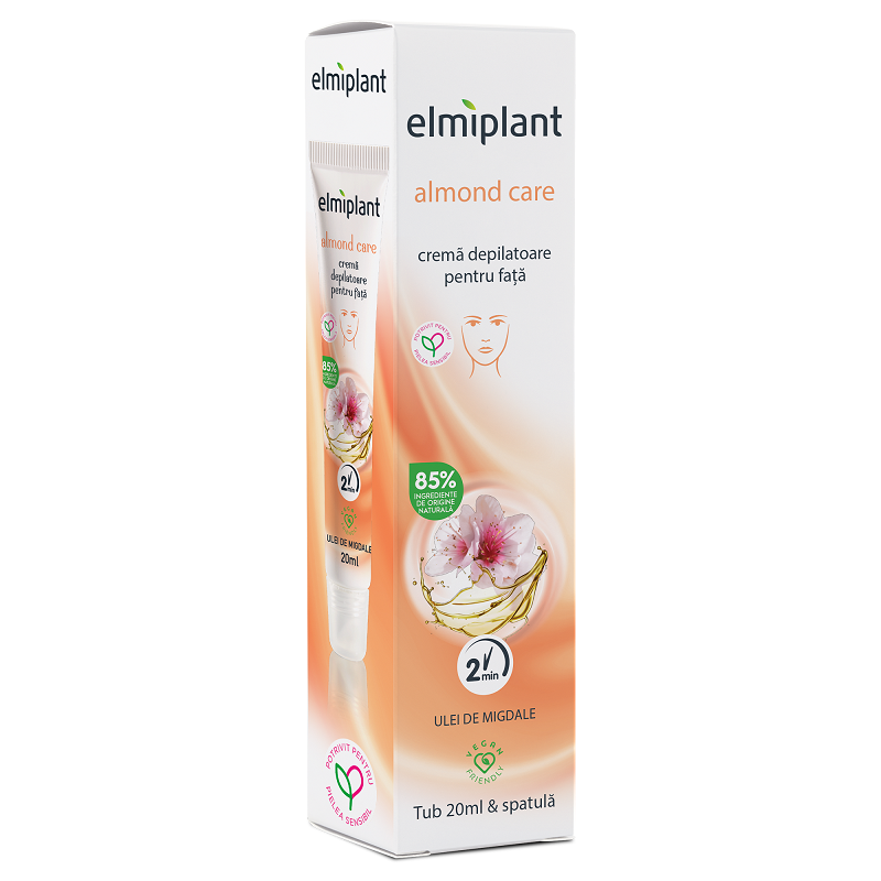 Crema depilatoare pentru fata, 20 ml, Elmiplant