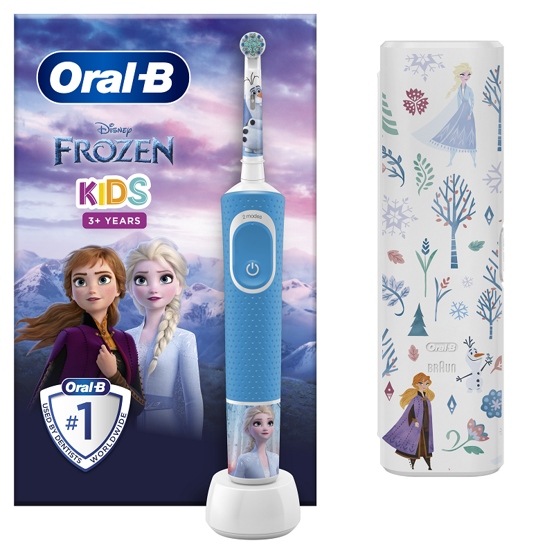 Periuta de dinti electrica pentru copii Vitality Frozen, 3 ani+, albastru, Oral-B